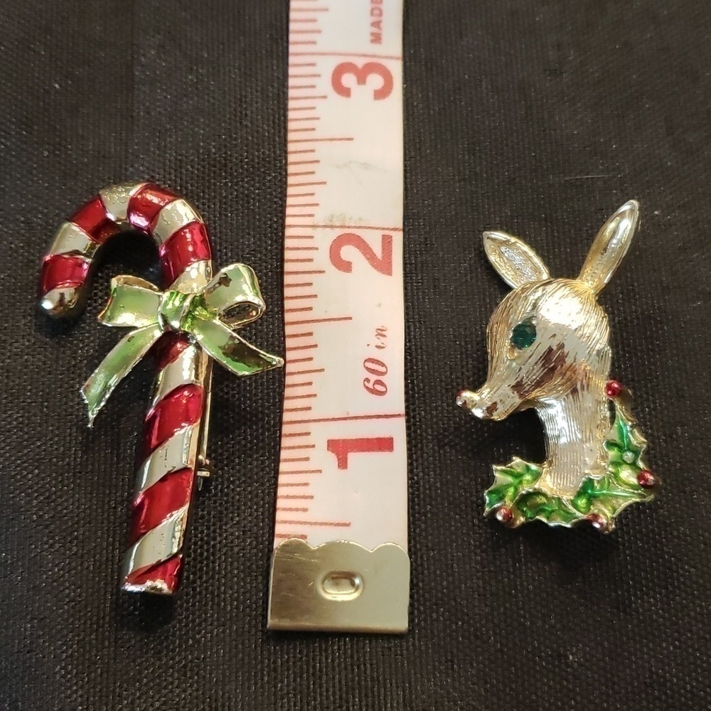 Gerry set of 2 Christmas pins - Picture 2 of 6